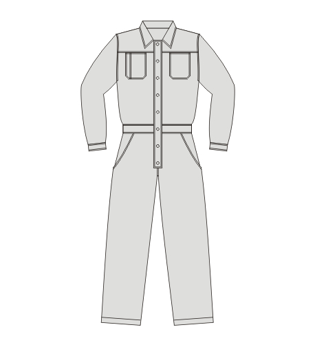 Munkás overall előről Munkás overall