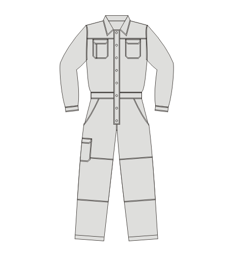 Munkás overall előről Munkás overall